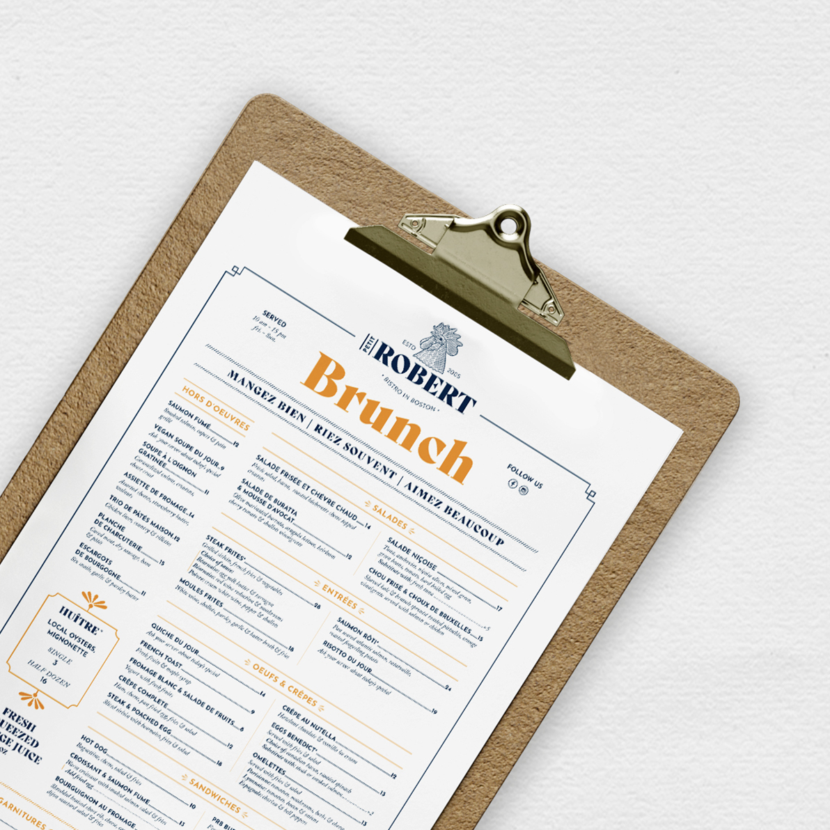 PRB_Menu_Mockup_1-Carre Création du menu du restaurant Petit Robert Bistro