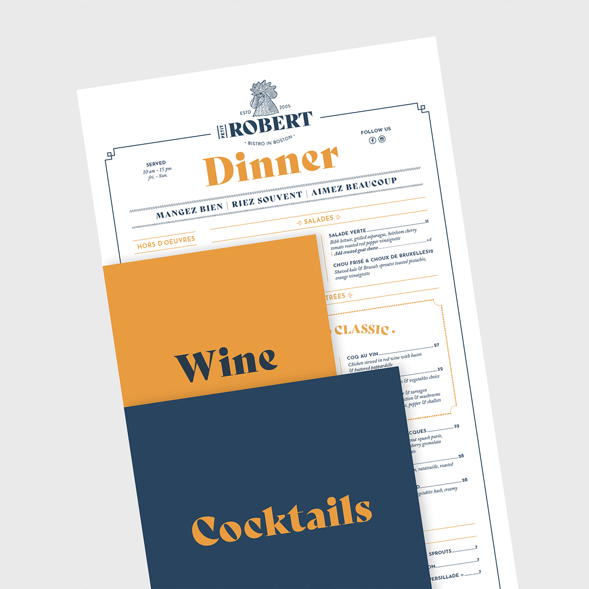 PRB_Menu_Mockup_2-Carre Création du menu du restaurant Petit Robert Bistro